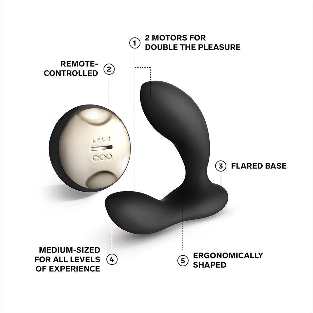 Lelo Hugo Luxury Prostate Massager Black - Rapture Works