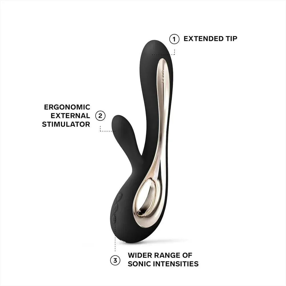 Lelo Soraya 2 Dual Rabbit Vibrator Black - Rapture Works