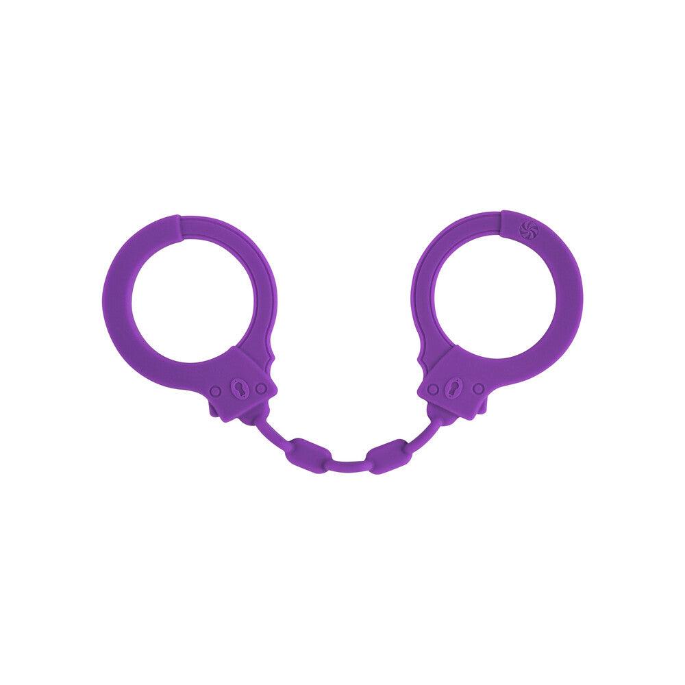 Lola Party Hard Suppression Silicone Handcuffs Purple - Rapture Works