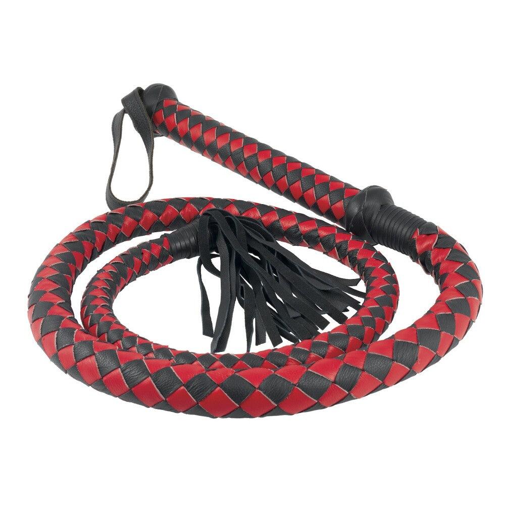 Long Arabian Whip Red And Black - Rapture Works