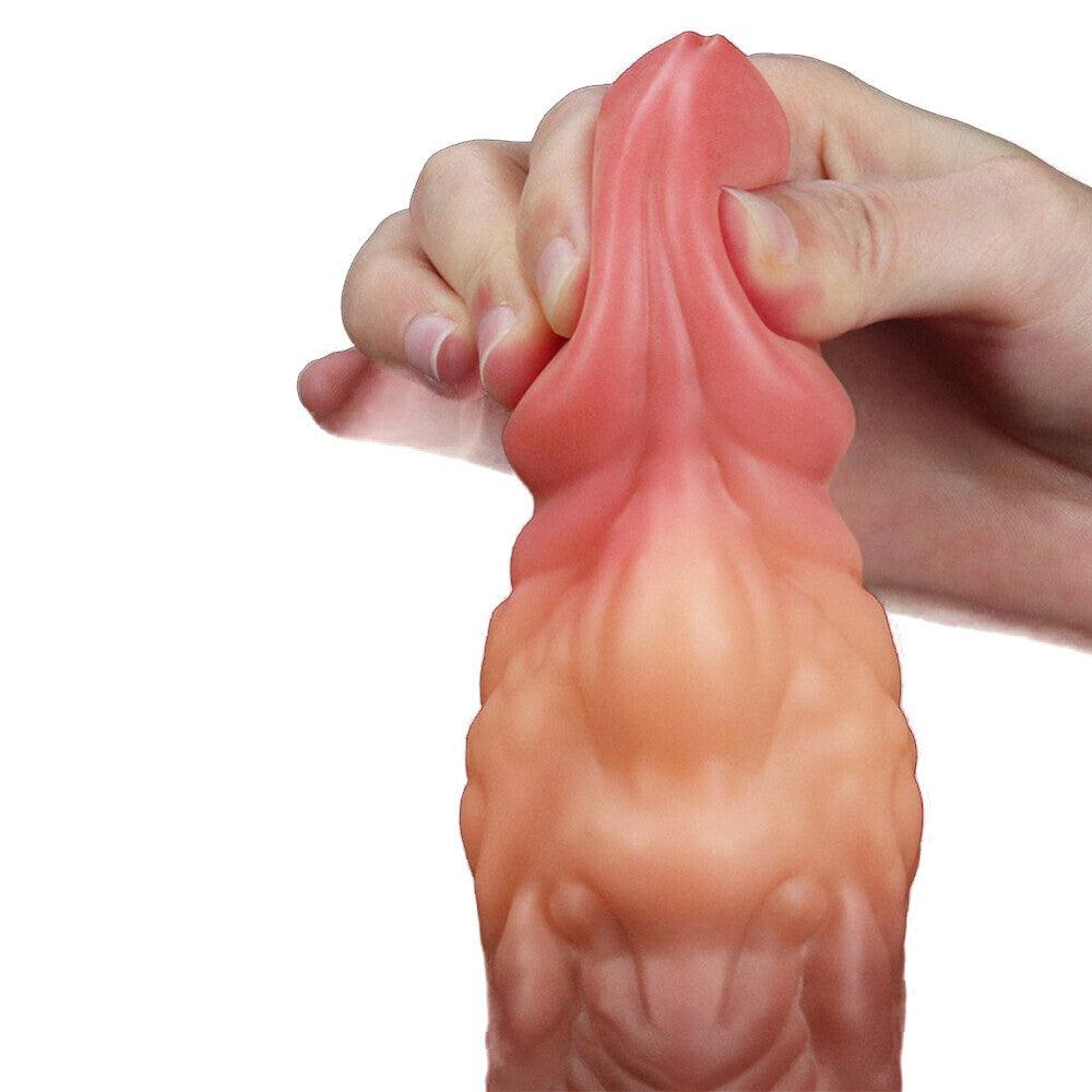 Lovetoy 7 Inch Dual Layered Silicone Cock - Rapture Works