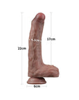 Lovetoy Dual Layered Silicone Dildo 8.5 Inches - Rapture Works