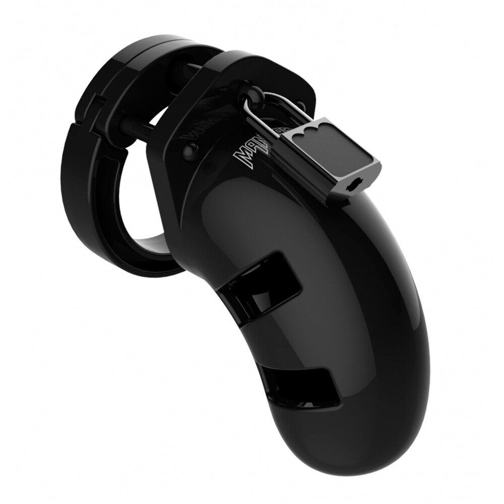 Man Cage 01 Male 3.5 Inch Black Chastity Cage - Rapture Works