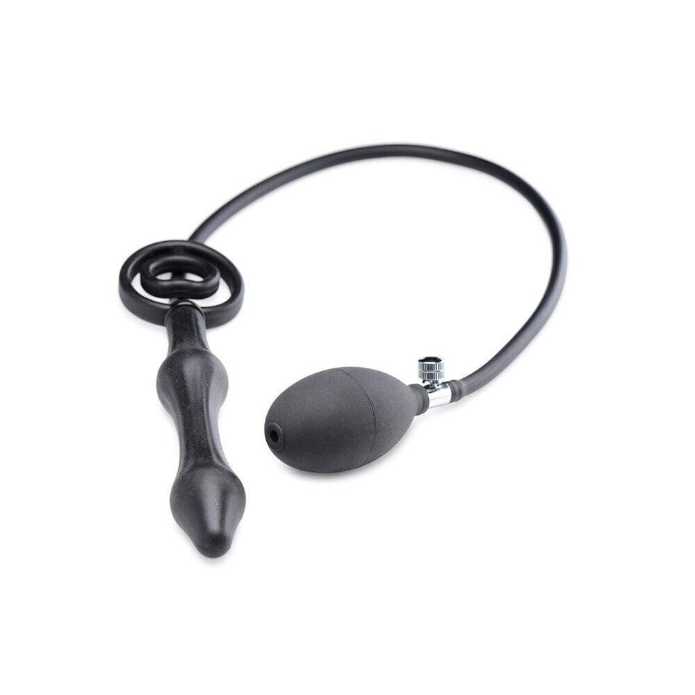 Master Series Devils Rattle Inflatable Anal Plug With Cock Ring - Rapture Works