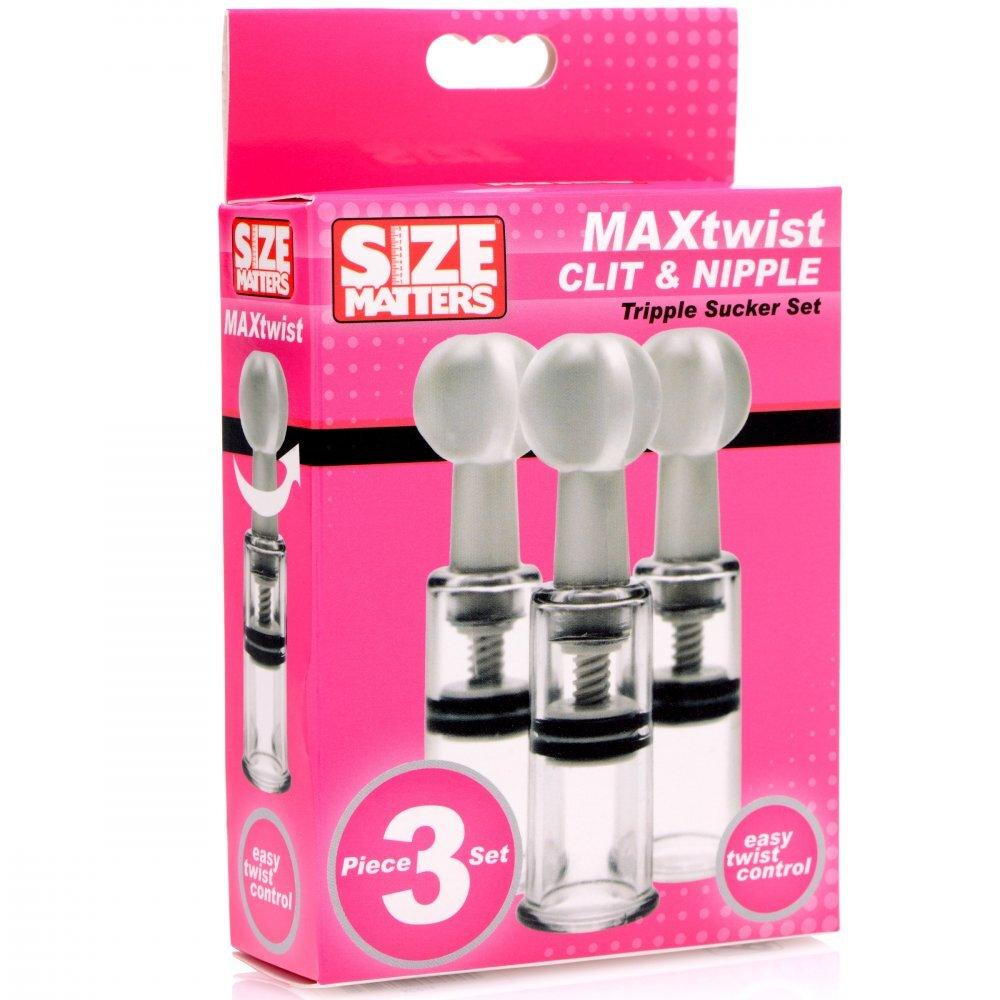 Max Twist Clit and Nipple Triple Sucker Set - Rapture Works