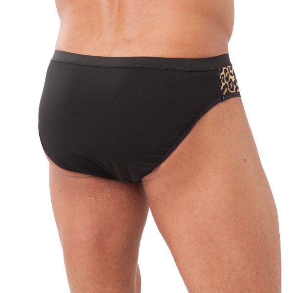 Mens Animal Print Briefs With Zipper - Rapture Works