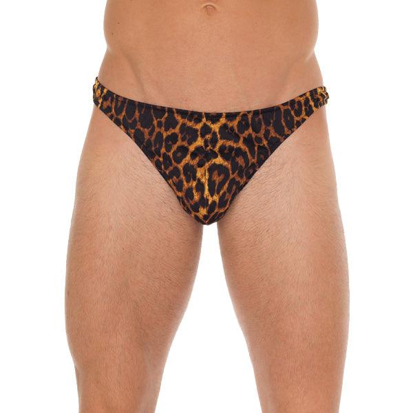 Mens Leopard Print G-String - Rapture Works