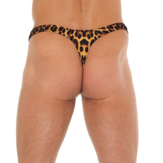 Mens Leopard Print G-String - Rapture Works