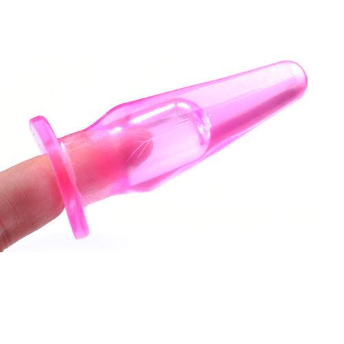Mini Butt Plug With Finger Hole Pink - Rapture Works