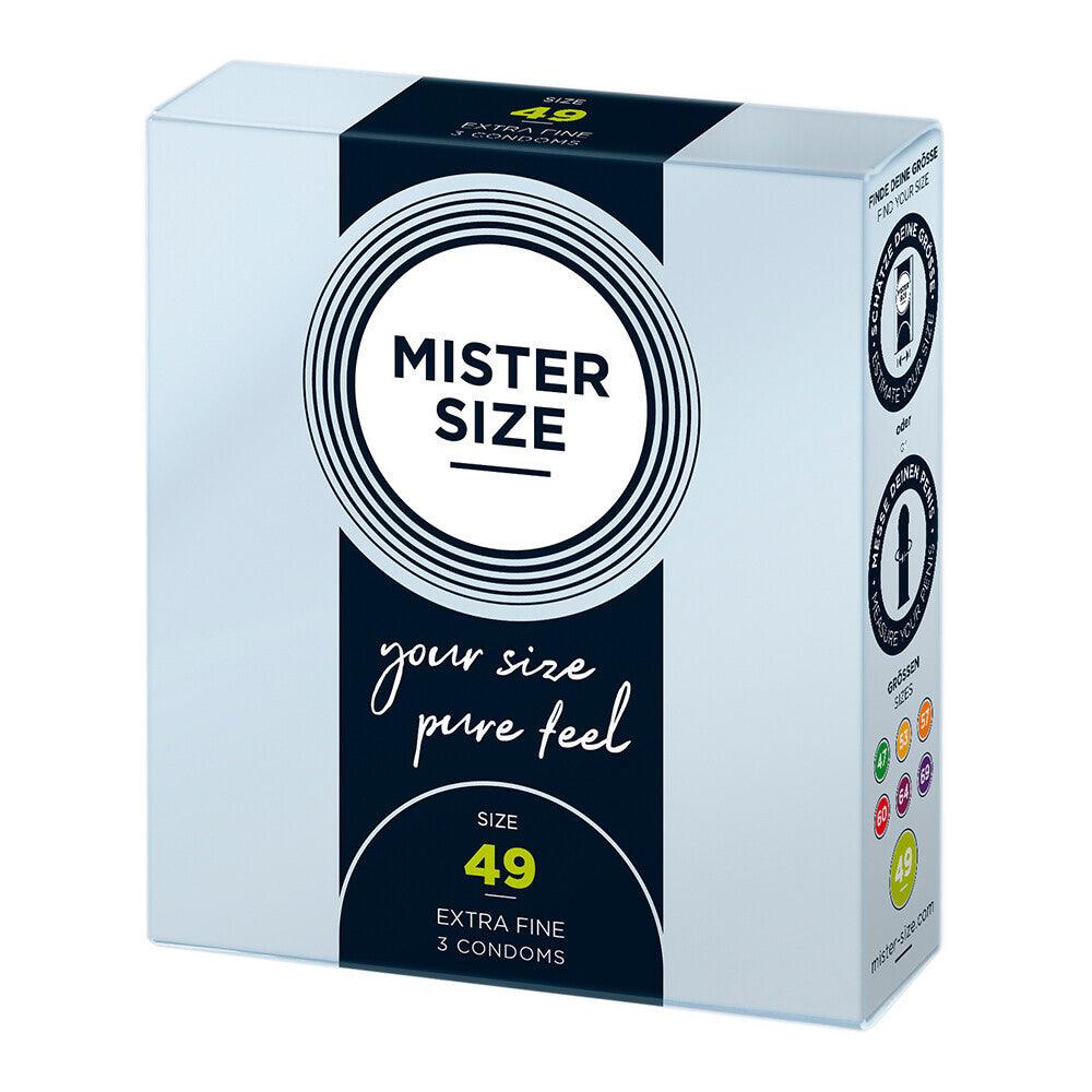 Mister Size 49mm Your Size Pure Feel Condoms 3 Pack - Rapture Works