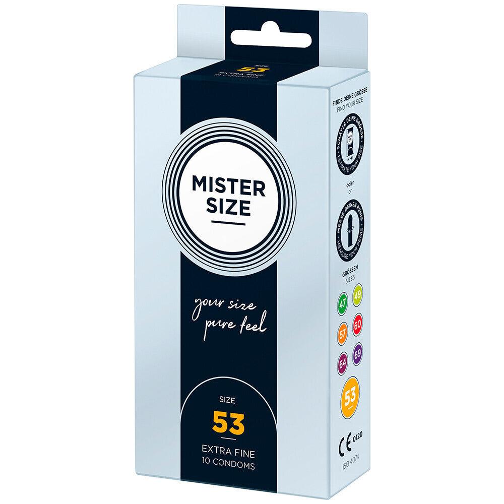Mister Size 53mm Your Size Pure Feel Condoms 10 Pack - Rapture Works