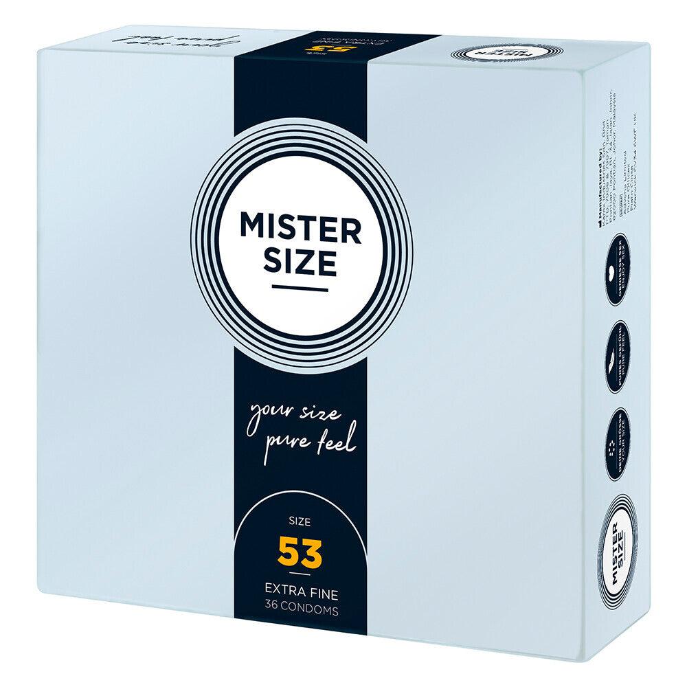 Mister Size 53mm Your Size Pure Feel Condoms 36 Pack - Rapture Works