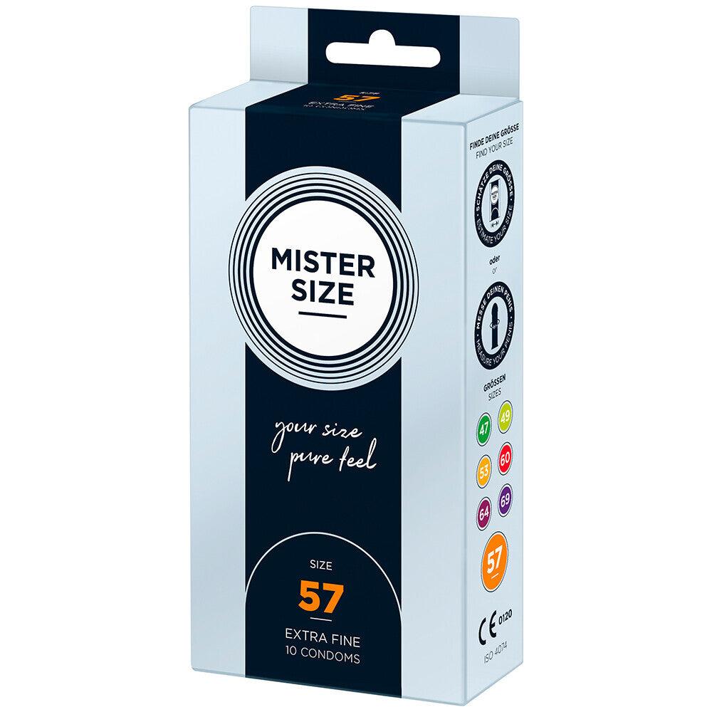 Mister Size 57mm Your Size Pure Feel Condoms 10 Pack - Rapture Works