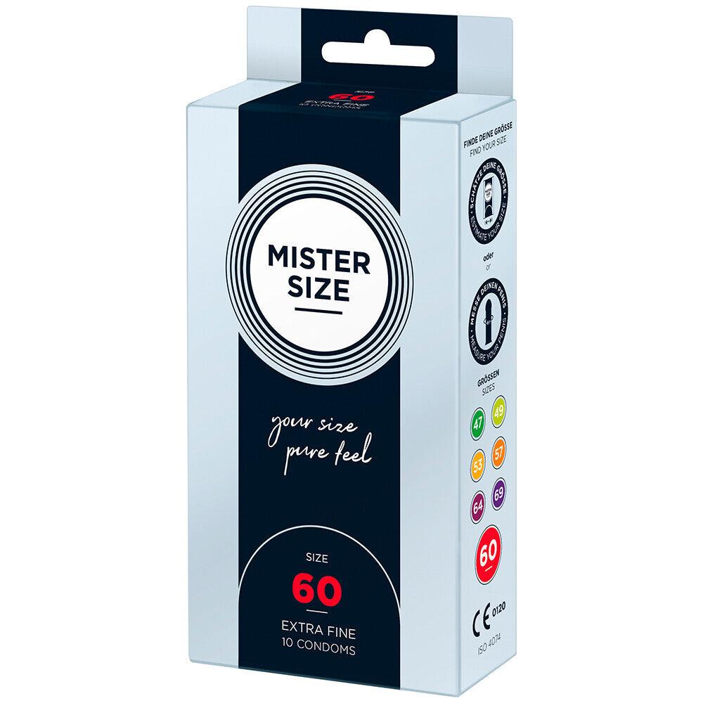 Mister Size 60mm Your Size Pure Feel Condoms 10 Pack - Rapture Works