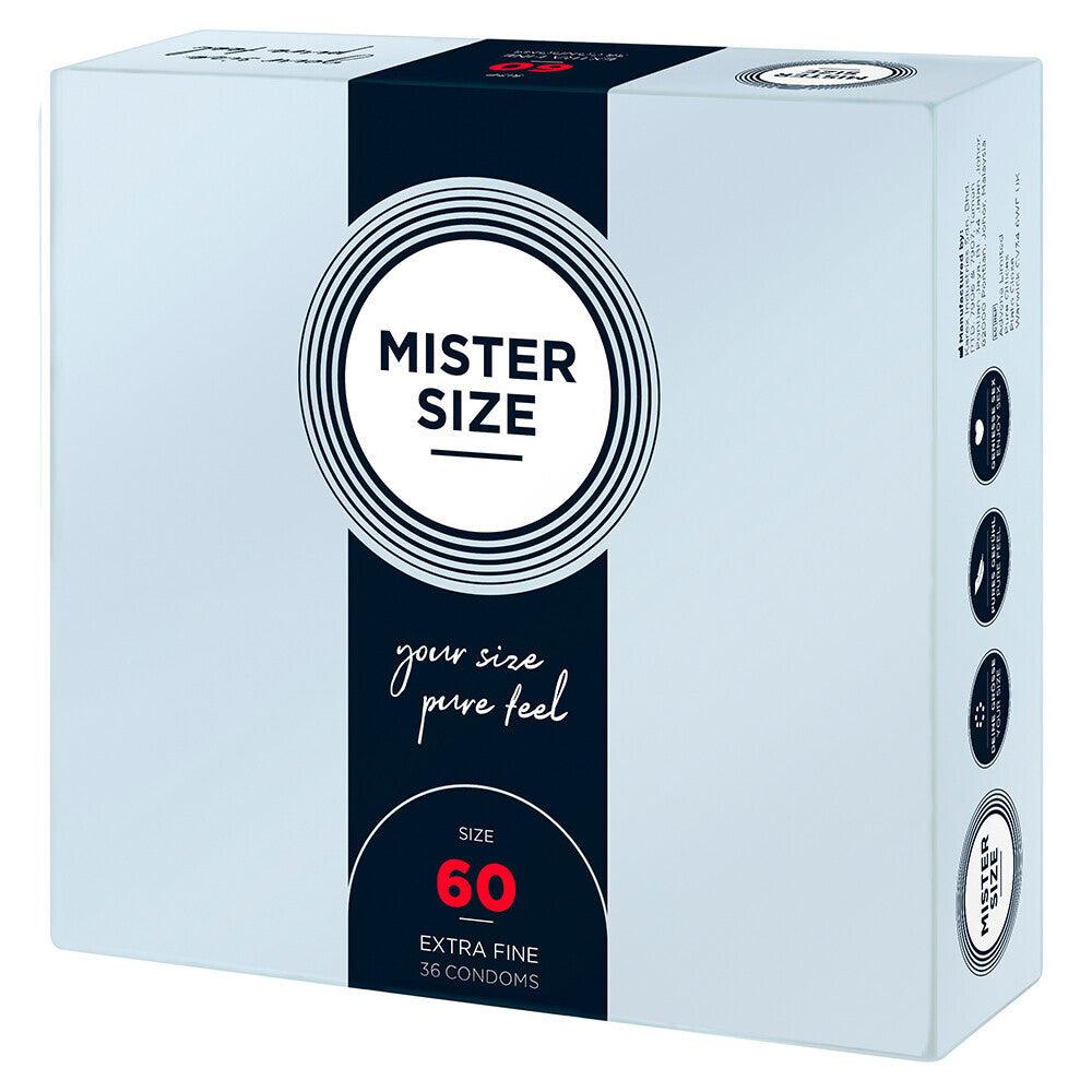 Mister Size 60mm Your Size Pure Feel Condoms 36 Pack - Rapture Works
