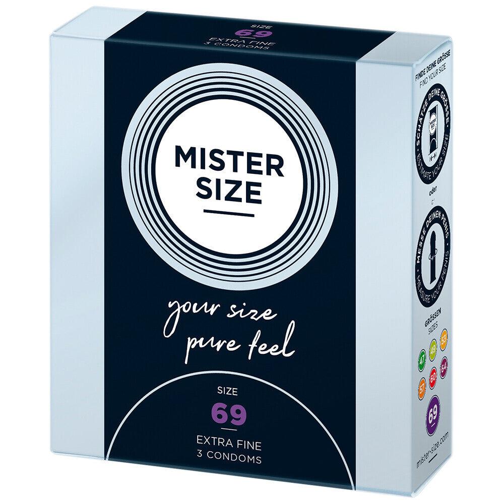 Mister Size 69mm Your Size Pure Feel Condoms 3 Pack - Rapture Works
