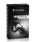 MyStim Pubic Enemy No 1 Black Edition EStim Cock Cage - Rapture Works