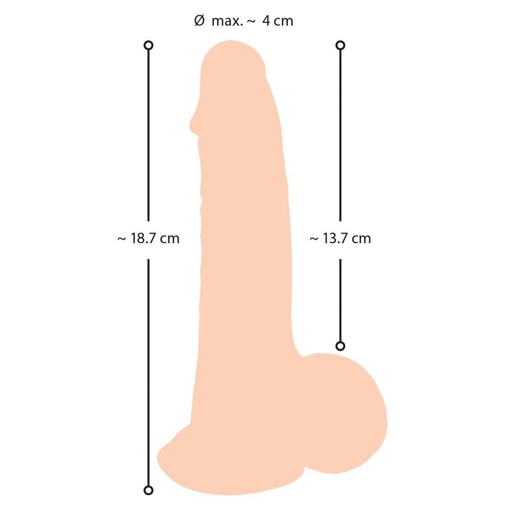 Nature Skin Dildo With Movable Skin 19cm - Rapture Works