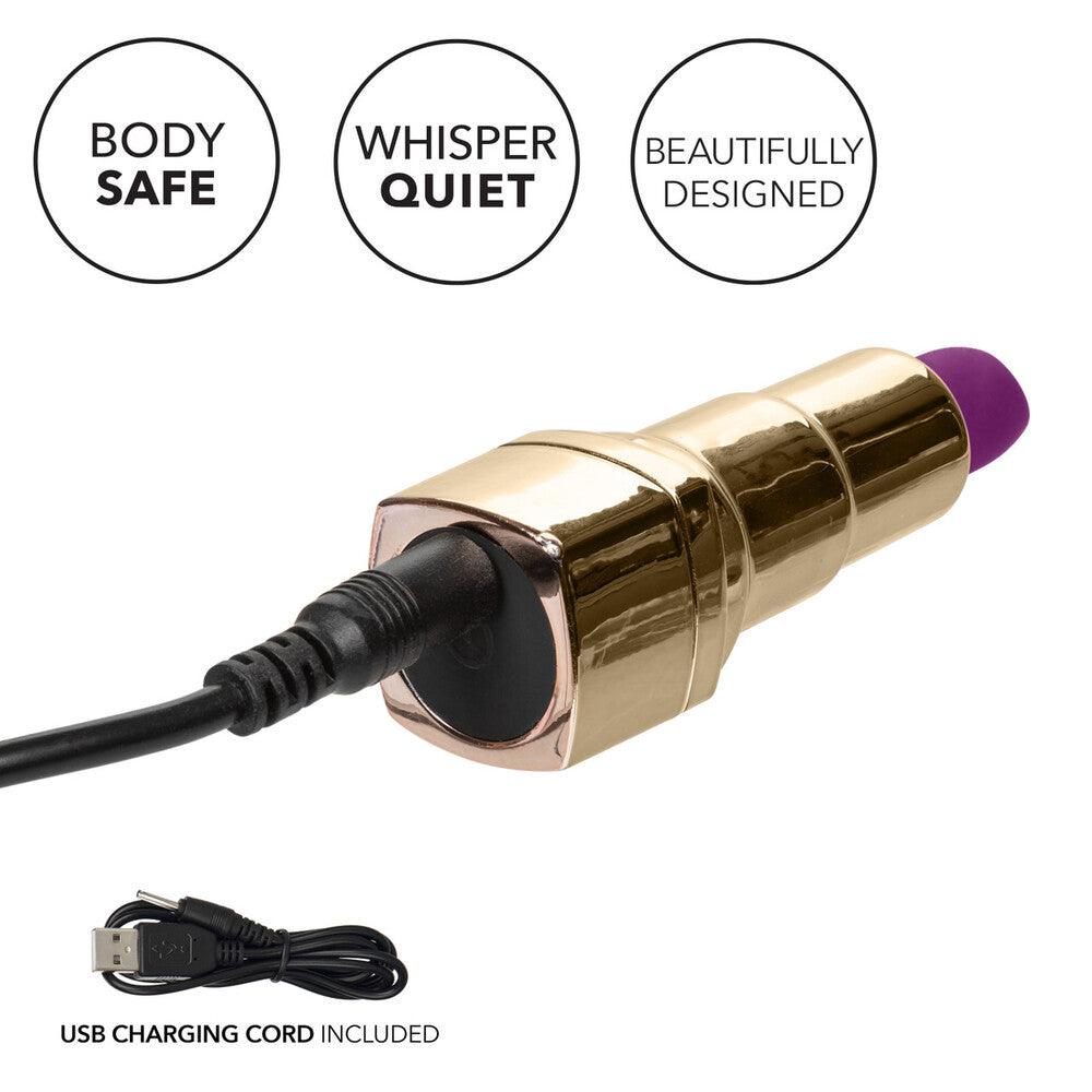 Naughty Bits Bad Bitch Rechargeable Lipstick Vibrator - Rapture Works