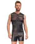 NEK Matte Look Shirt With Chest Harness Black - Rapture Works