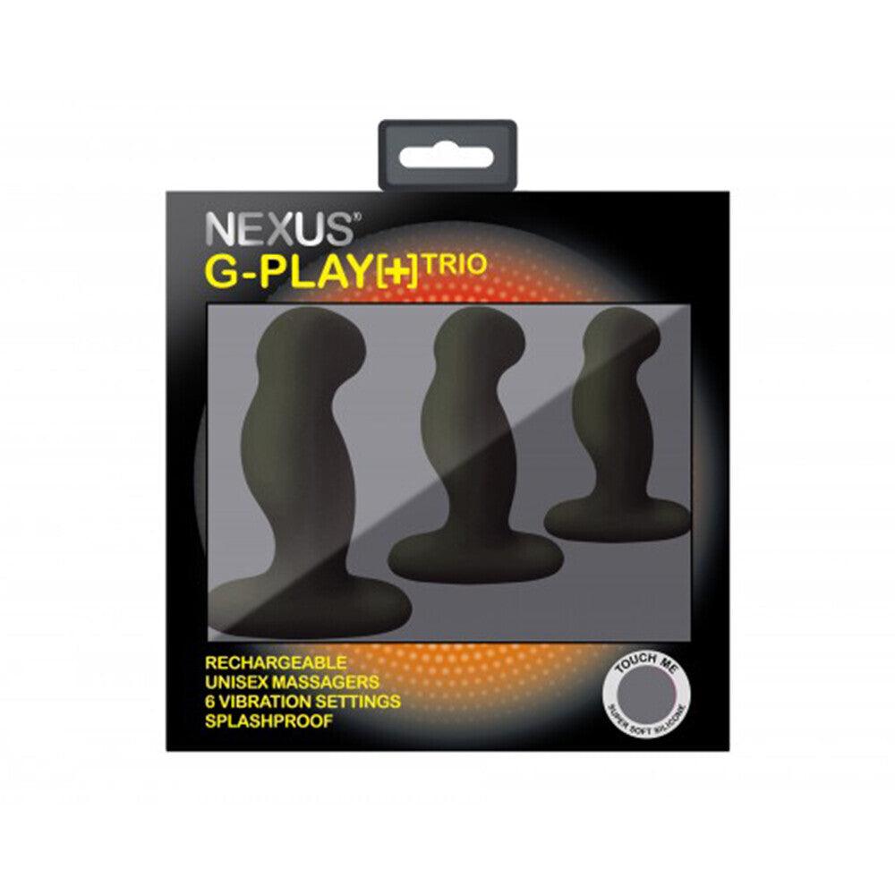 Nexus G Play Trio Vibrating Prostate Massagers Black - Rapture Works