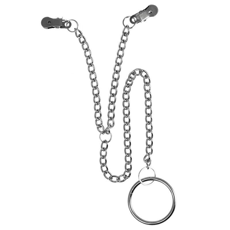 Nipple Clamps With Scrotum Ring - Rapture Works