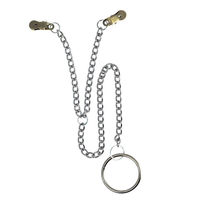 Nipple Clamps With Scrotum Ring - Rapture Works