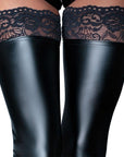 Noir Handmade Black Footless Lace Top Stockings - Rapture Works