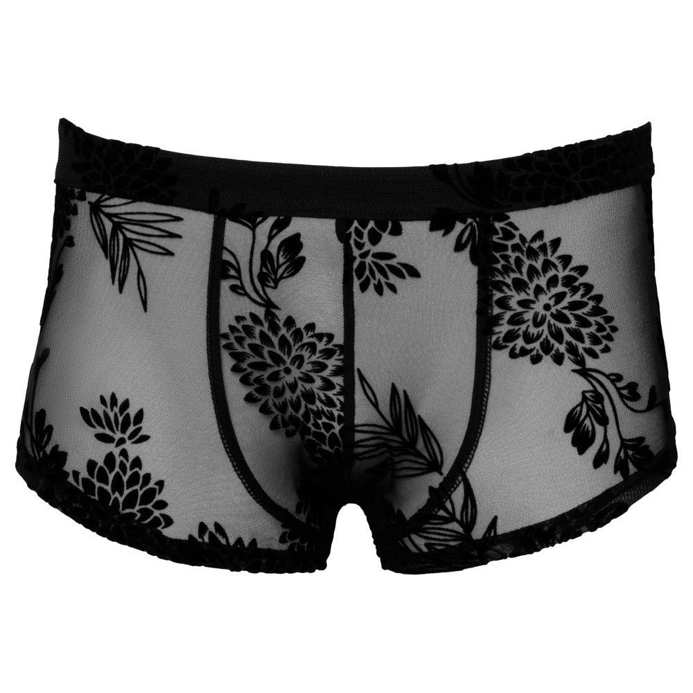 Noir Sheer Floral Lace Pants - Rapture Works