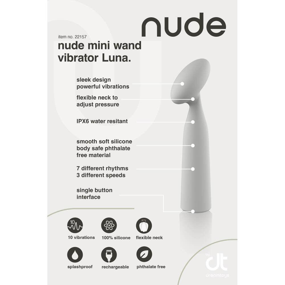 Nude Luna Mini Wand Vibrator - Rapture Works