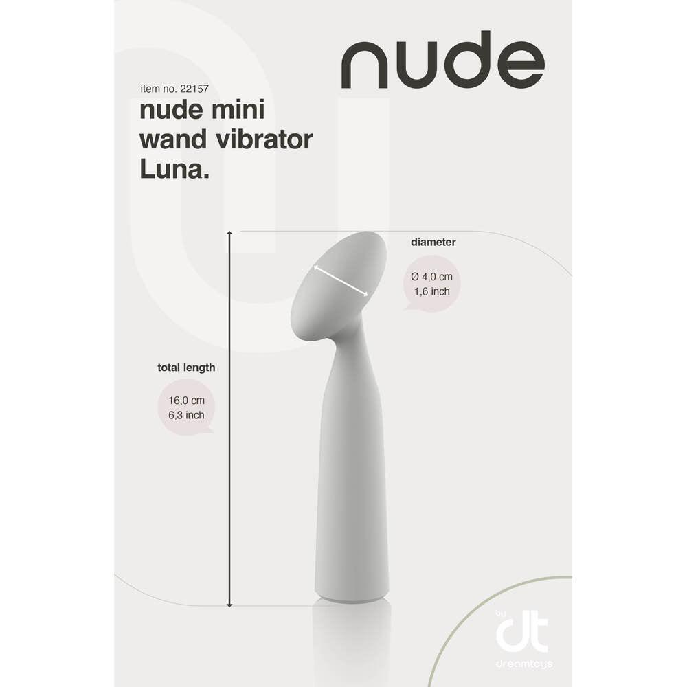 Nude Luna Mini Wand Vibrator - Rapture Works