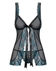 Obsessive Open Front Babydoll And String Black - Rapture Works