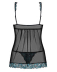 Obsessive Open Front Babydoll And String Black - Rapture Works