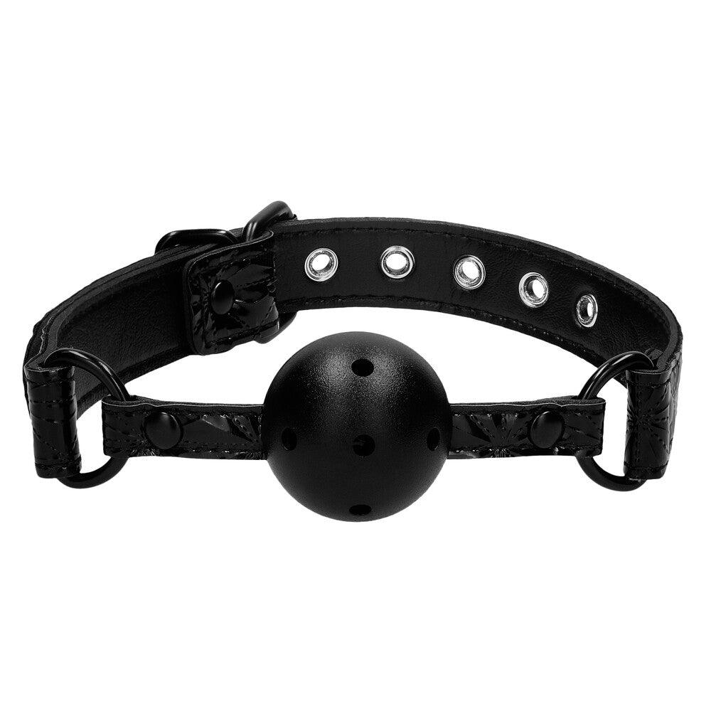 Ouch Breathable Luxury Black Ball Gag - Rapture Works