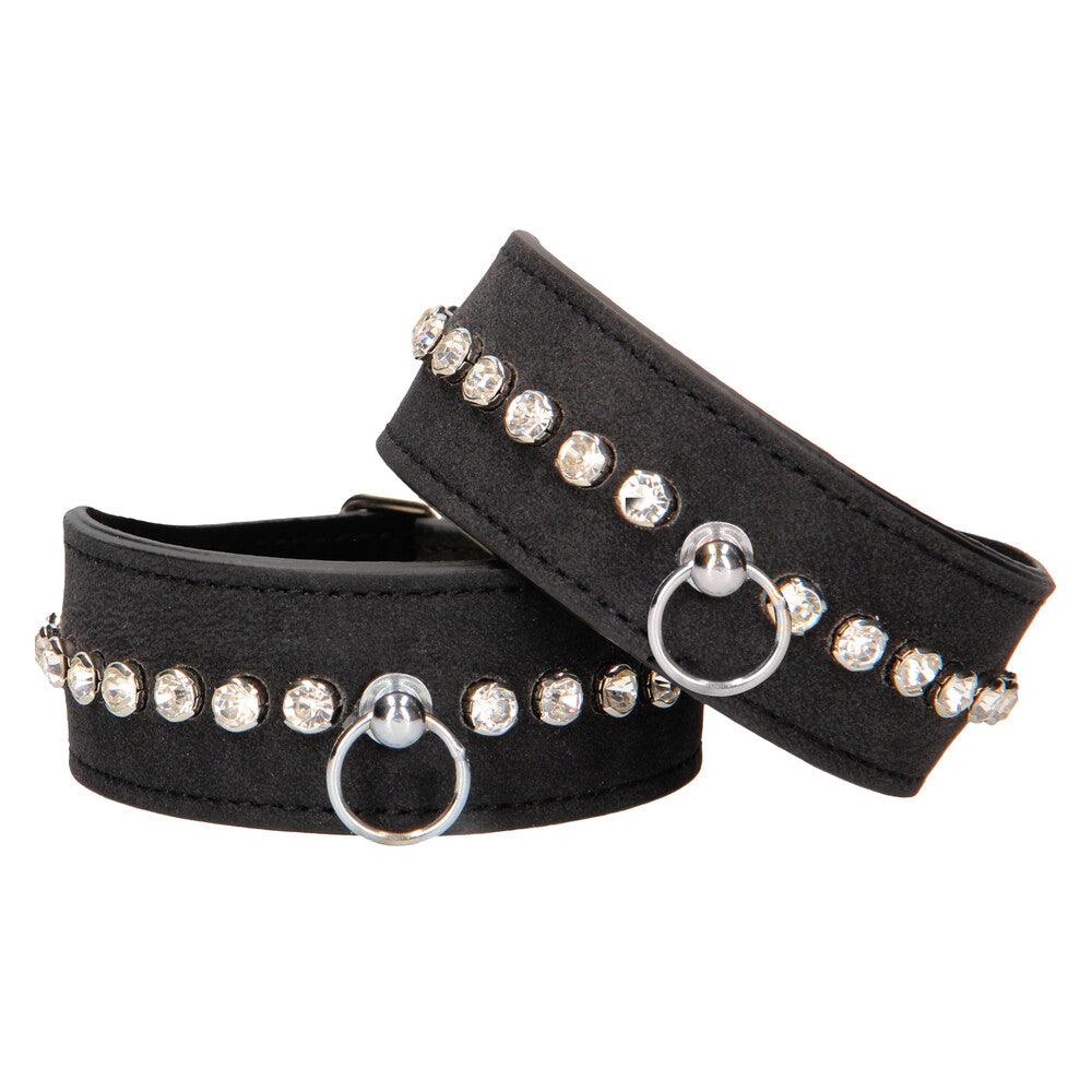 Ouch Diamond Studded Ankle Cuffs - Rapture Works