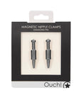 Ouch Magnetic Nipple Clamps Diamond Pin Grey - Rapture Works