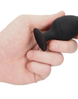 Ouch Silicone Swirled Butt Plug Set Black - Rapture Works