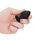 Ouch Silicone Swirled Butt Plug Set Black - Rapture Works