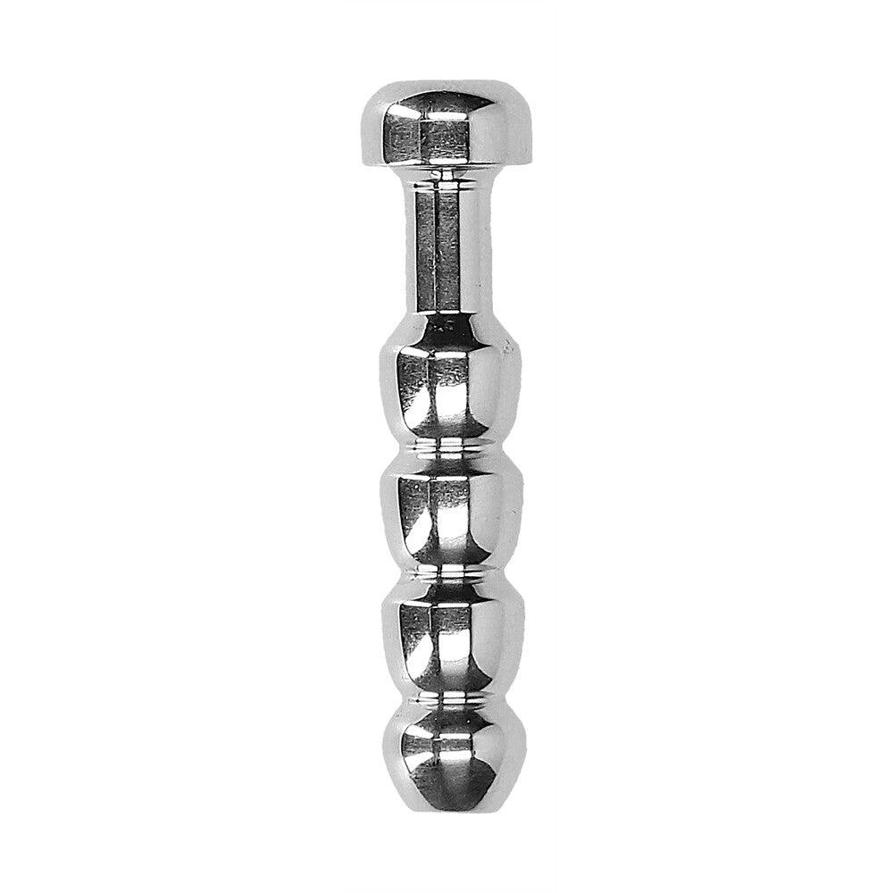 Ouch Urethral Sounding Stainless Steel Ridged Plug - Rapture Works
