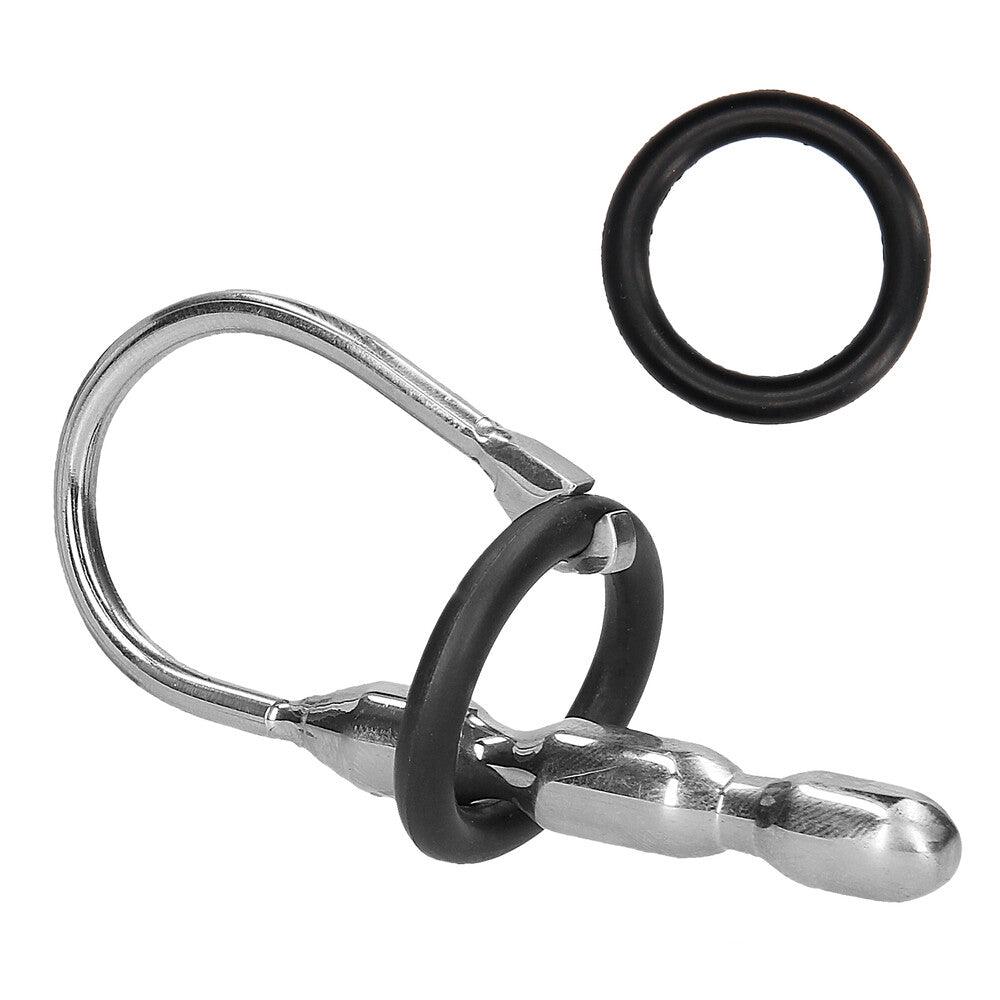Ouch Urethral Sounding Stainless Steel Stretcher With Ring - Rapture Works