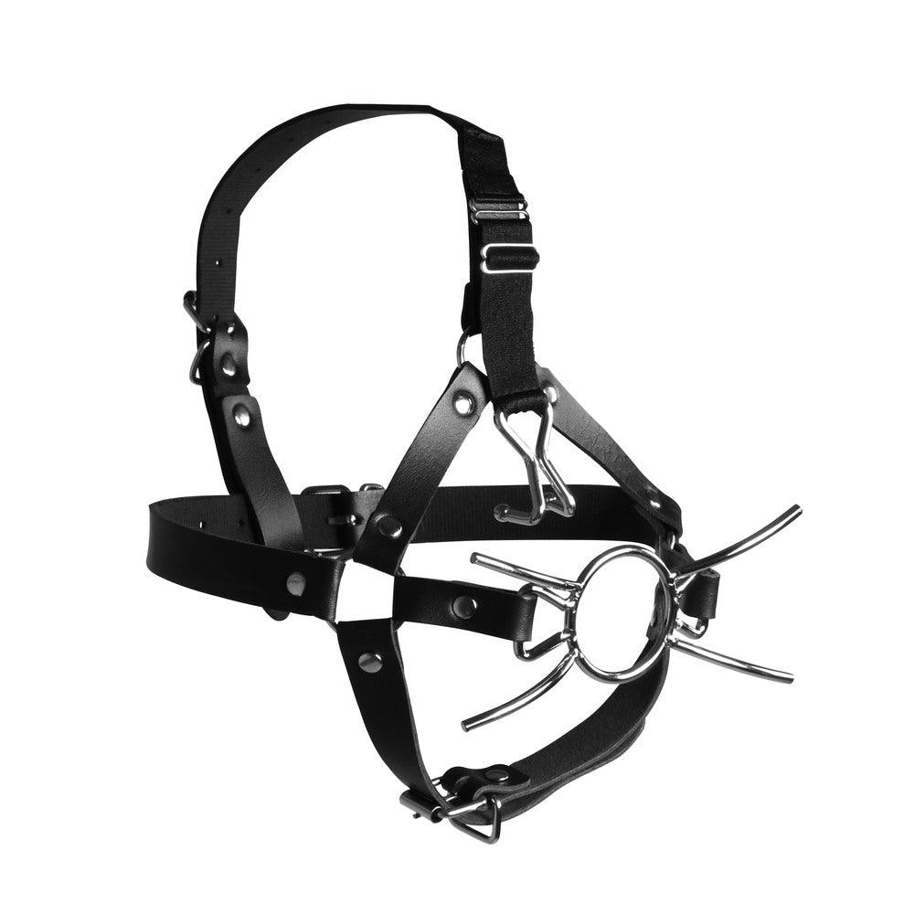 Ouch Xtreme Head Harness With Spider Gag And Nose Hooks - Rapture Works