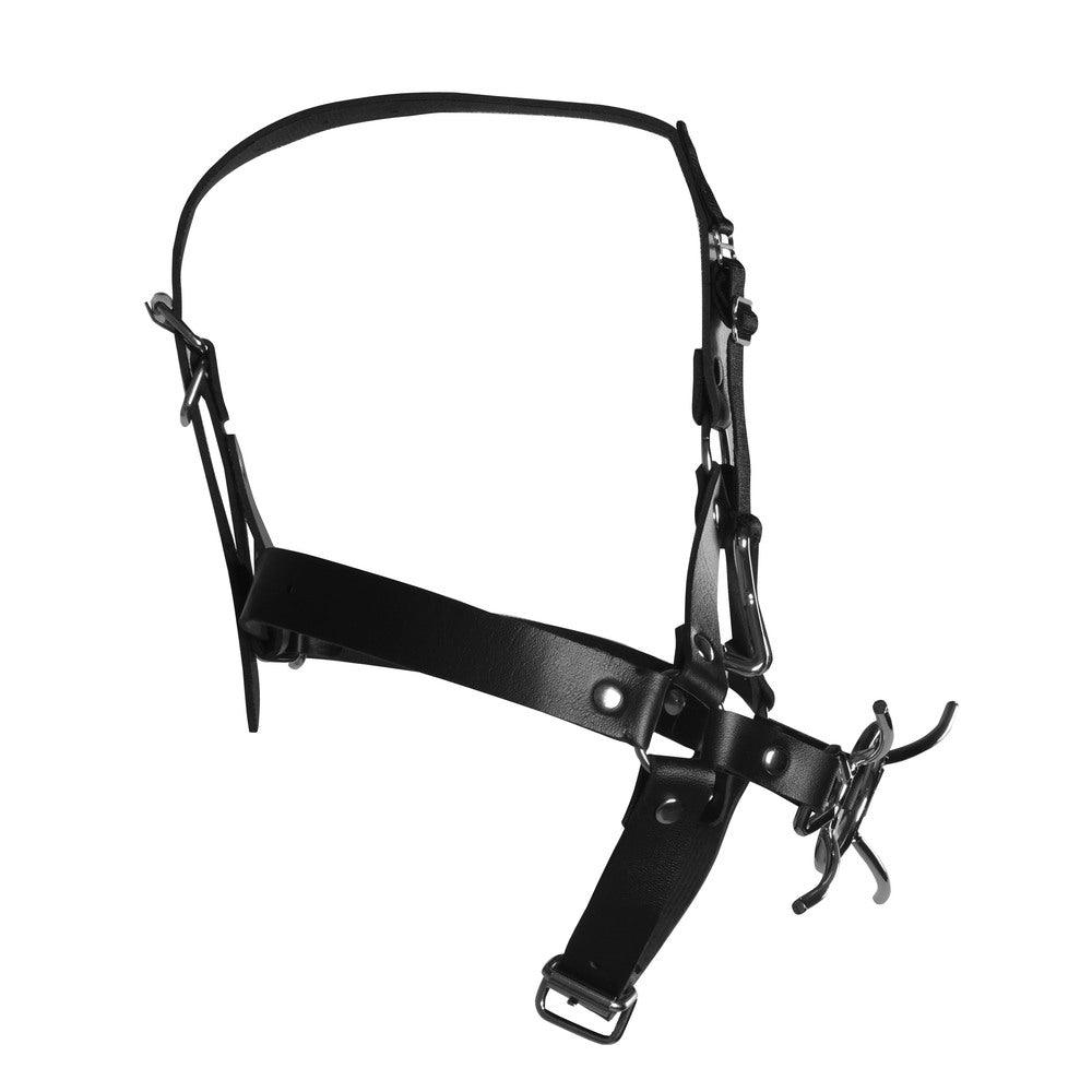 Ouch Xtreme Head Harness With Spider Gag And Nose Hooks - Rapture Works