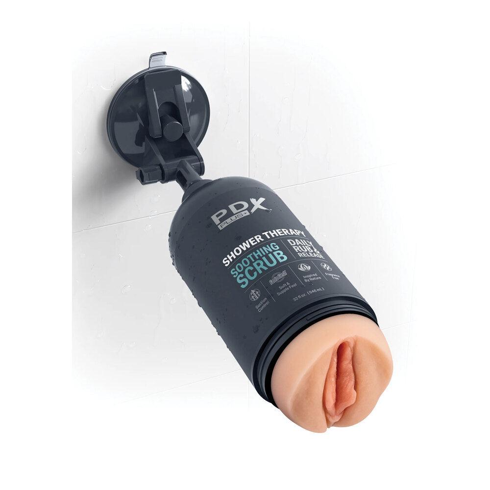 PDX Discreet Shower Soothing Scrub Masturbator - Light Brown - Rapture Works