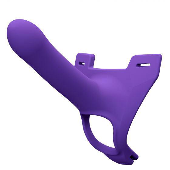Perfect Fit Zoro Silicone Strap on System With Waistbands Purple 5.5 Inch - Rapture Works