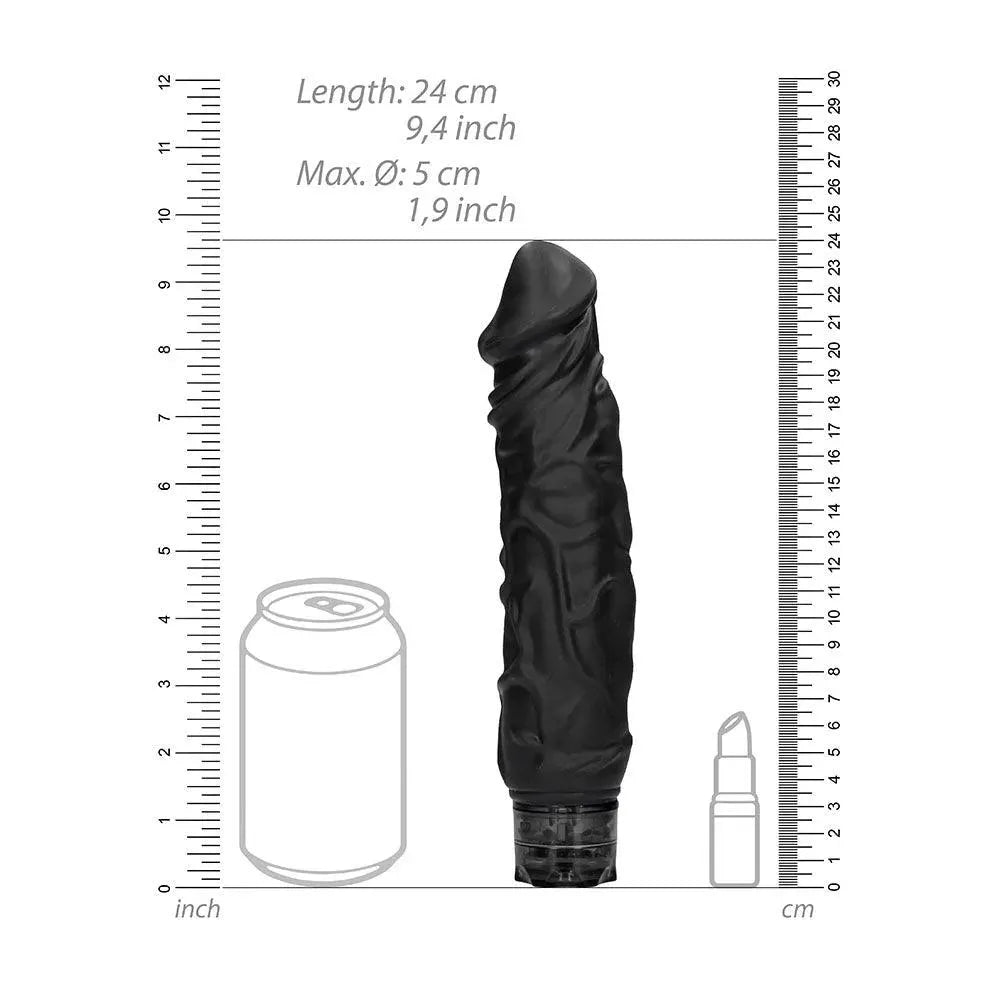 Realistic 10 speed Vibrator Black - Rapture Works