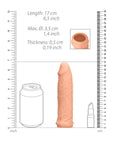 Realrock 6 Inch Penis Sleeve Flesh Pink - Rapture Works