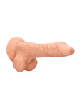RealRock 8 Inch Dong With Testicles Flesh Pink - Rapture Works