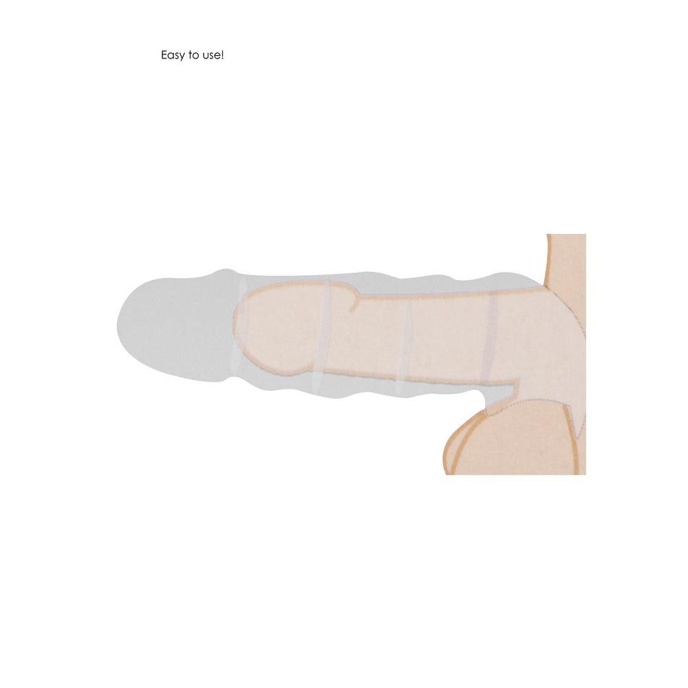 RealRock 8 Inch Penis Sleeve Flesh Pink - Rapture Works