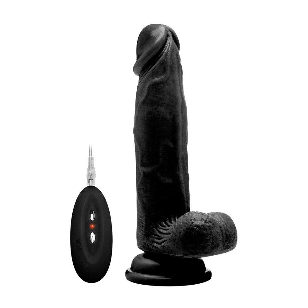 RealRock 8 Inch Vibrating Realistic Cock With Scrotum - Rapture Works