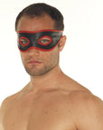 Red And Black Leather Mask - Rapture Works